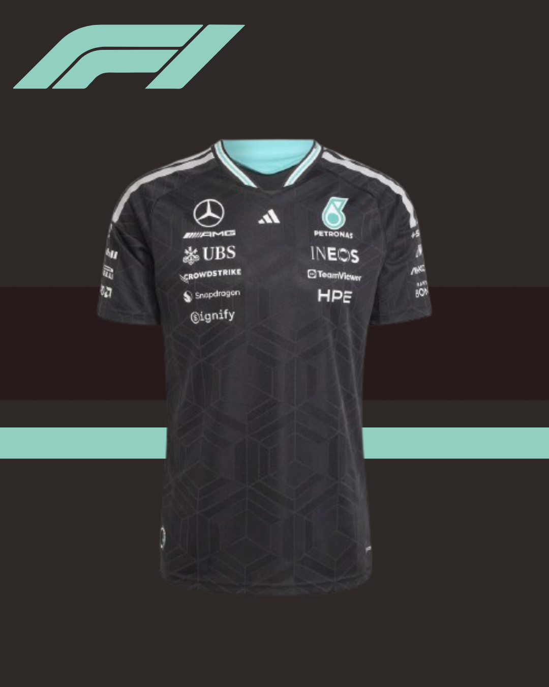 🩶⭐️🏁 MERCEDES-AMG PETRONAS 2026–2027 OFFICIAL TEAM POLO & SHIRT