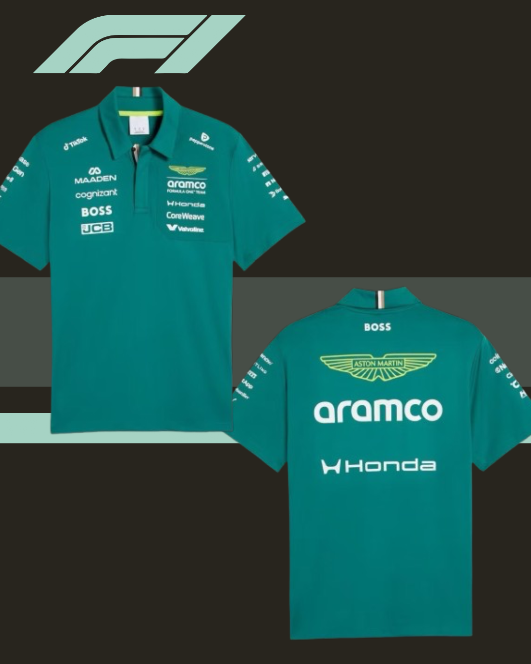 🟢🏁 ASTON MARTIN ARAMCO F1 TEAM 2026–2027 OFFICIAL TEAM POLO & SHIRT