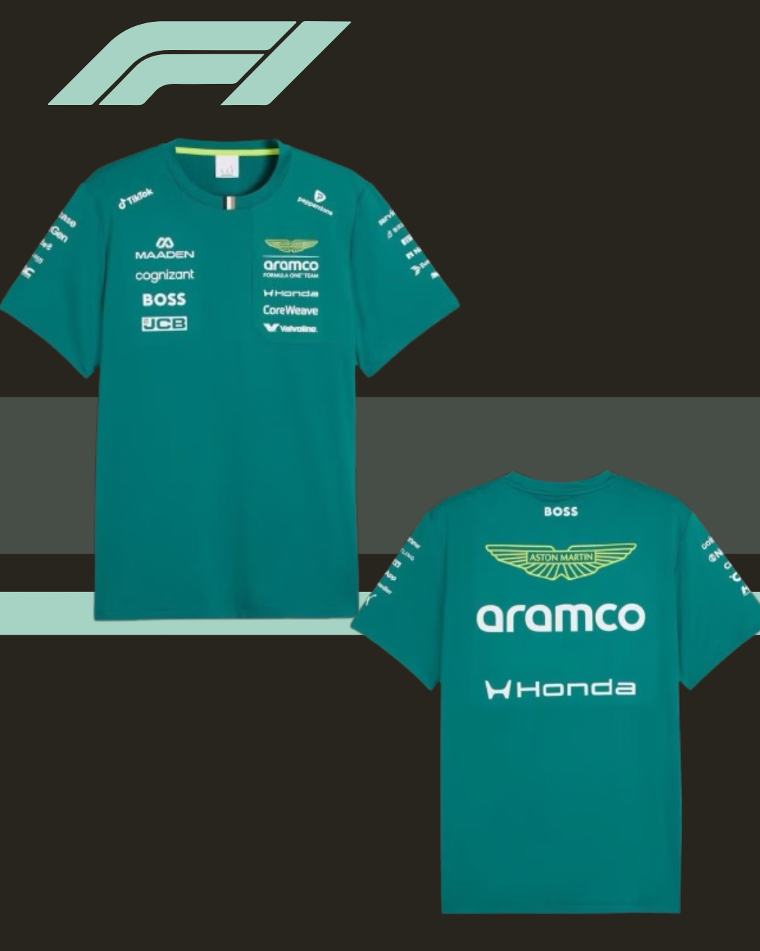 🟢🏁 ASTON MARTIN ARAMCO F1 TEAM 2026–2027 OFFICIAL TEAM POLO & SHIRT