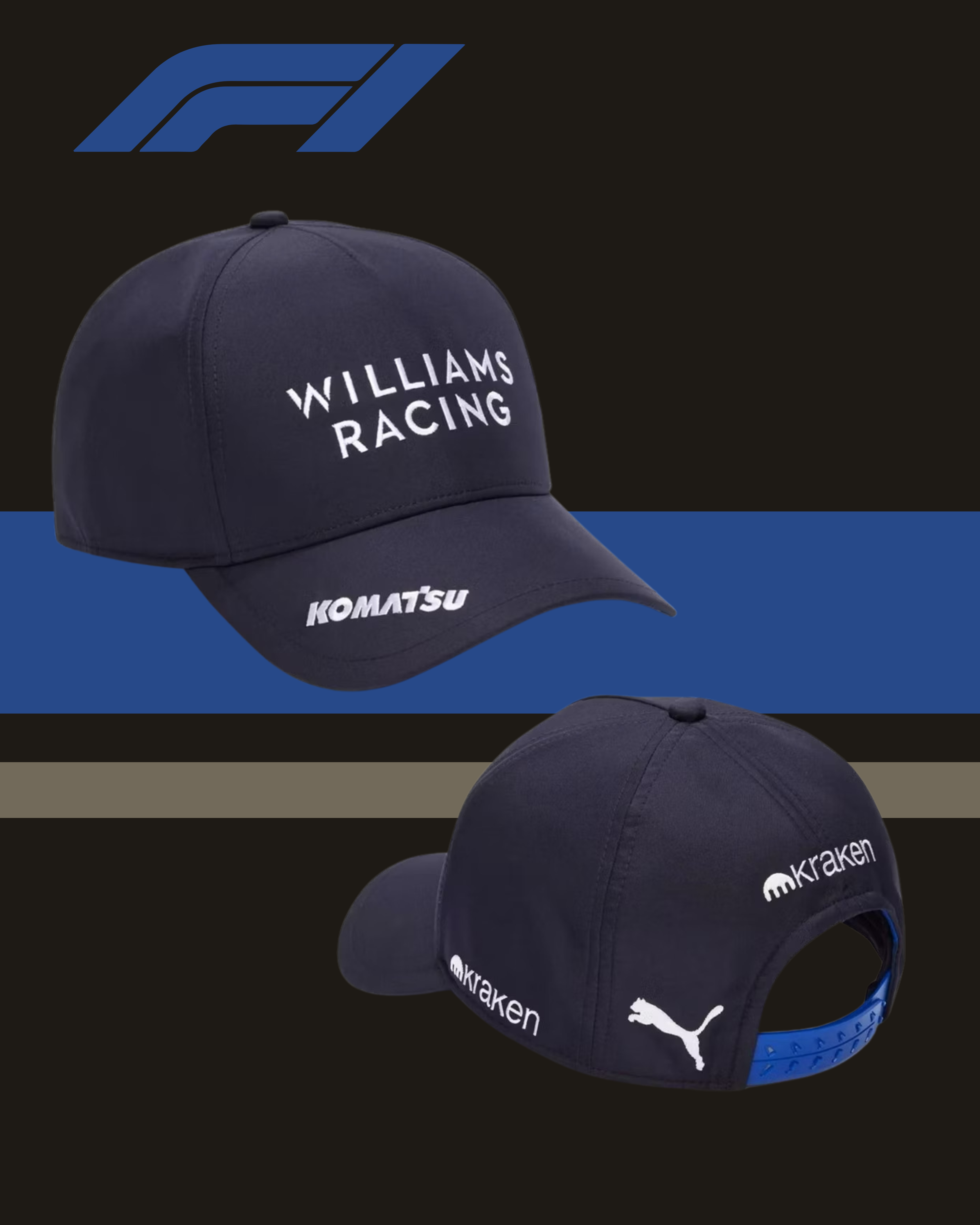 🔵🇬🇧🏁 WILLIAMS RACING 2026–2027 OFFICIAL TEAM CAP (ALEX ALBON #23 & CARLOS SAINZ #55)