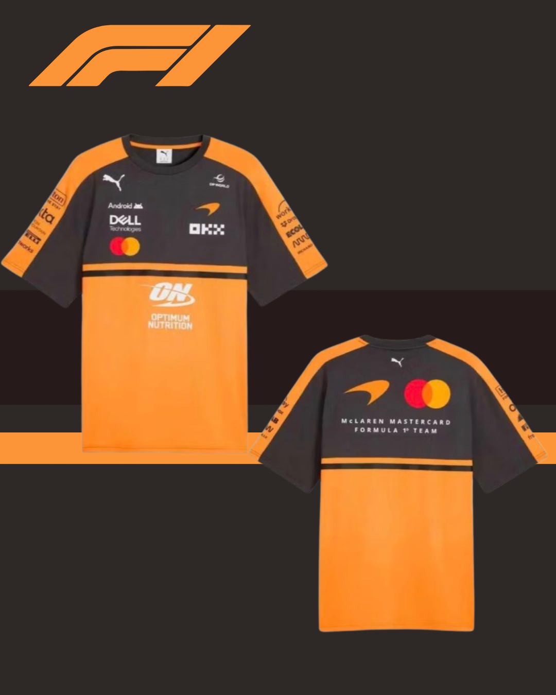 🧡🖤🏁 MCLAREN OFFICIAL TEAM POLO & SHIRT | THE PODIUM APPAREL PH