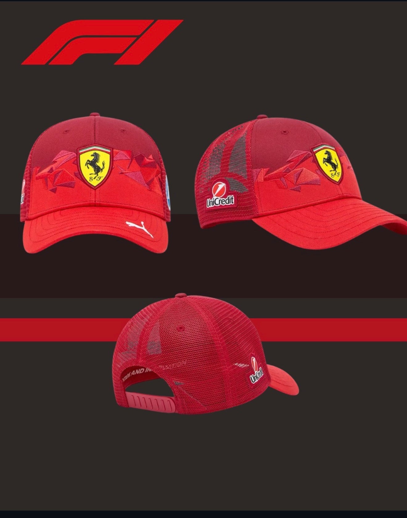 🏎️🏆 SCUDERIA FERRARI 2025-2026 LAS VEGAS GRAND PRIX SPECIAL EDITION CAP