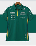 🟢🇬🇧🏁 ASTON MARTIN ARAMCO F1 TEAM 2025 OFFICIAL TEAM POLO