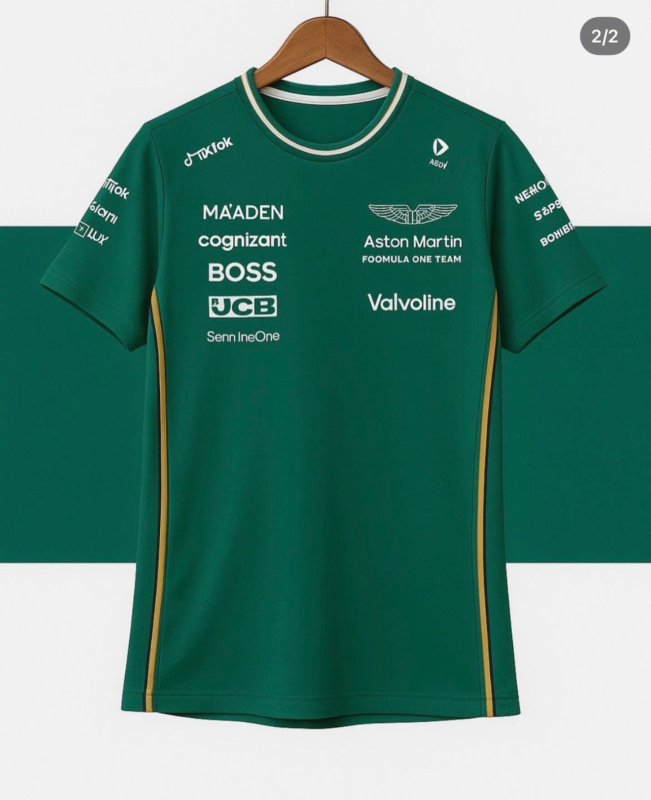 🟢🇬🇧🏁 ASTON MARTIN ARAMCO F1 TEAM 2025 OFFICIAL TEAM POLO