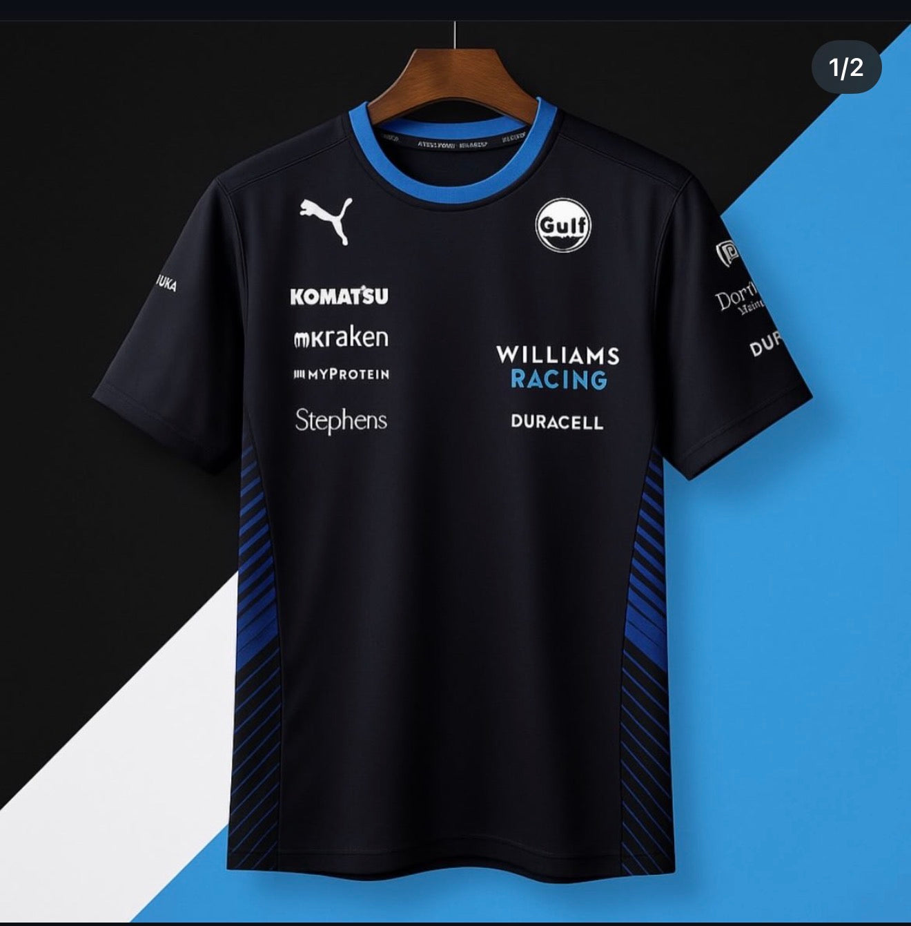 🔵🇬🇧🏁 WILLIAMS RACING 2025 OFFICIAL TEAM SHIRT