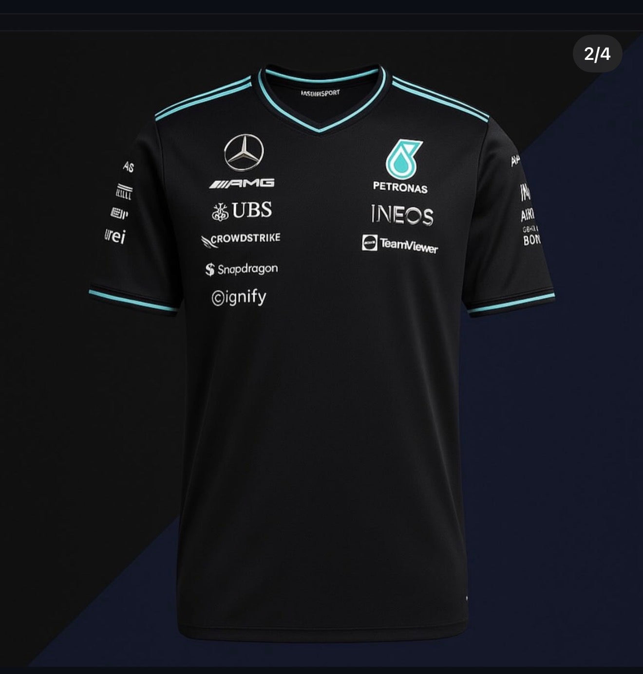 🏁 MERCEDES-AMG PETRONAS F1 TEAM 2025 OFFICIAL TEAM SHIRT