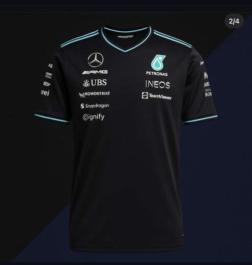 🏁 MERCEDES-AMG PETRONAS F1 TEAM 2025 OFFICIAL TEAM SHIRT