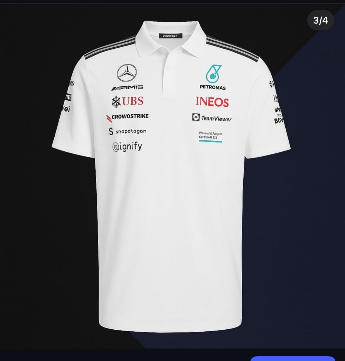 🏁 MERCEDES-AMG PETRONAS F1 TEAM 2025 OFFICIAL TEAM SHIRT