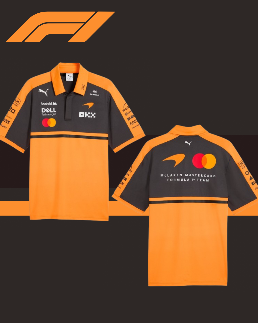 🧡🖤🏁 MCLAREN OFFICIAL TEAM POLO & SHIRT | THE PODIUM APPAREL PH